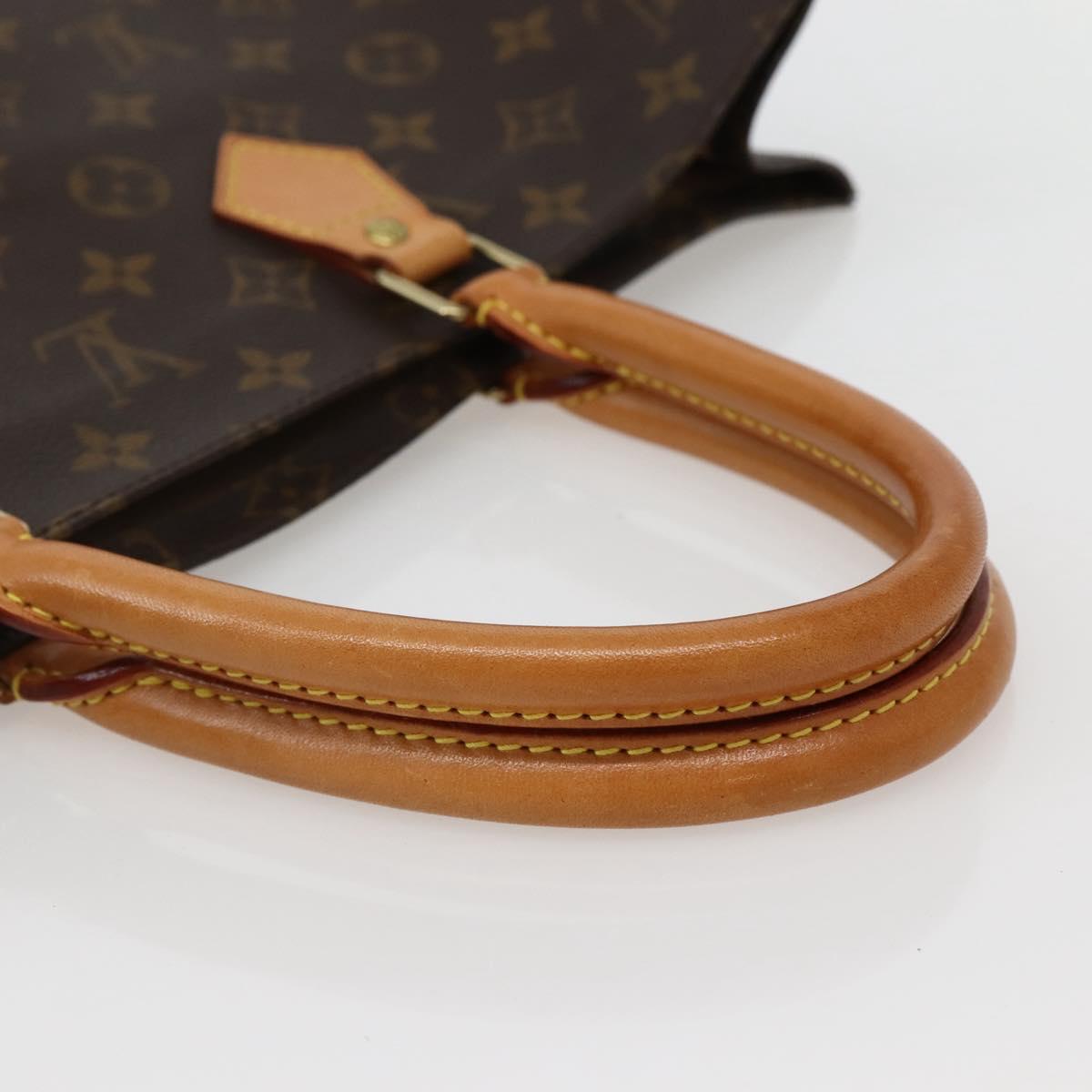 LOUIS VUITTON Monogram Sac Plat Hand Bag M51140 LV Auth 143293