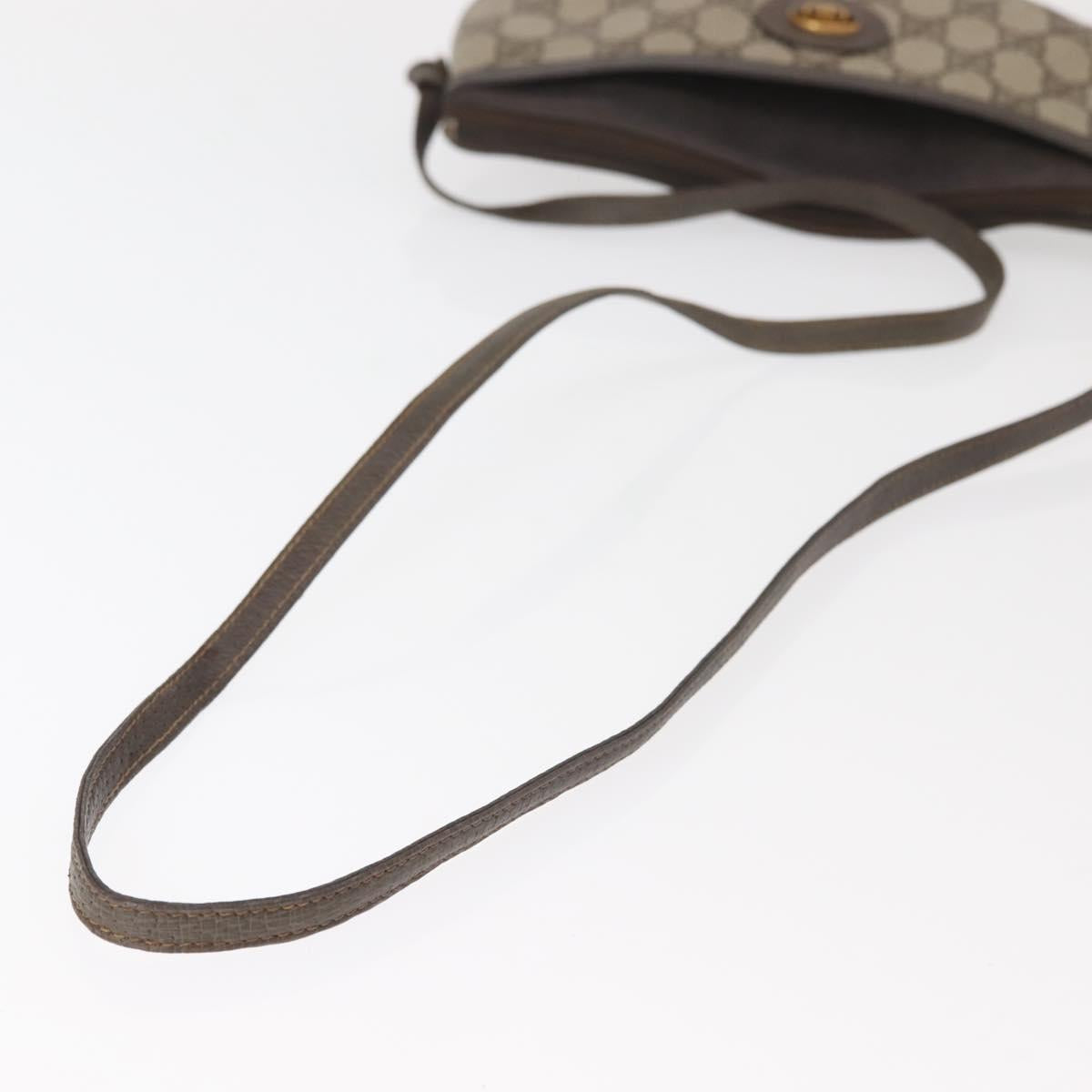 GUCCI GG Supreme Shoulder Bag PVC Beige Gold 904 02 020 Auth 143309