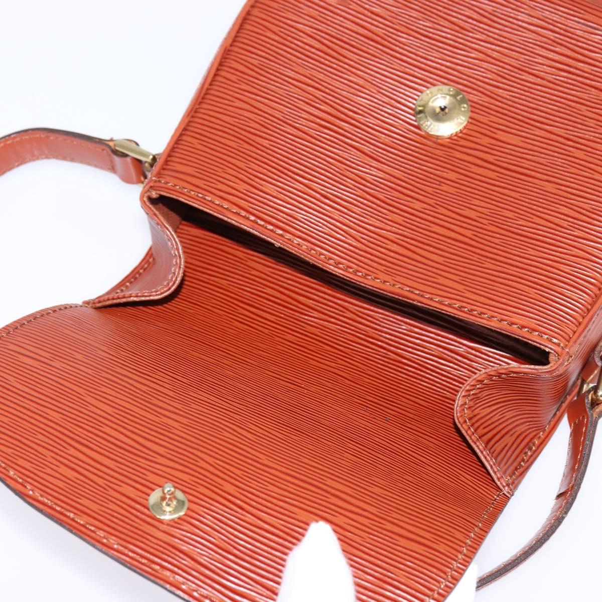 LOUIS VUITTON Epi Saint Cloud PM Shoulder Bag Brown M52213 LV Auth 143321