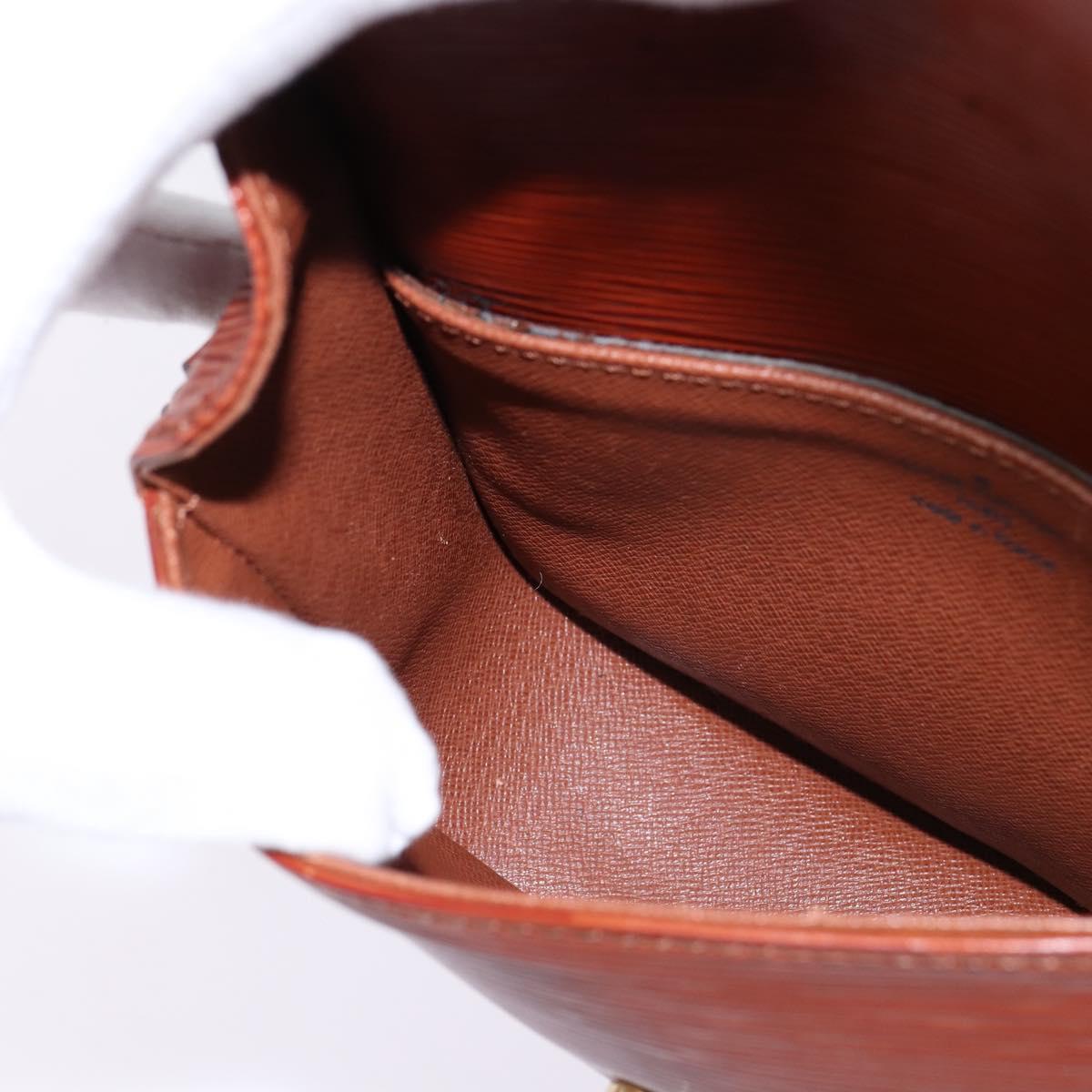 LOUIS VUITTON Epi Saint Cloud PM Shoulder Bag Brown M52213 LV Auth 143321