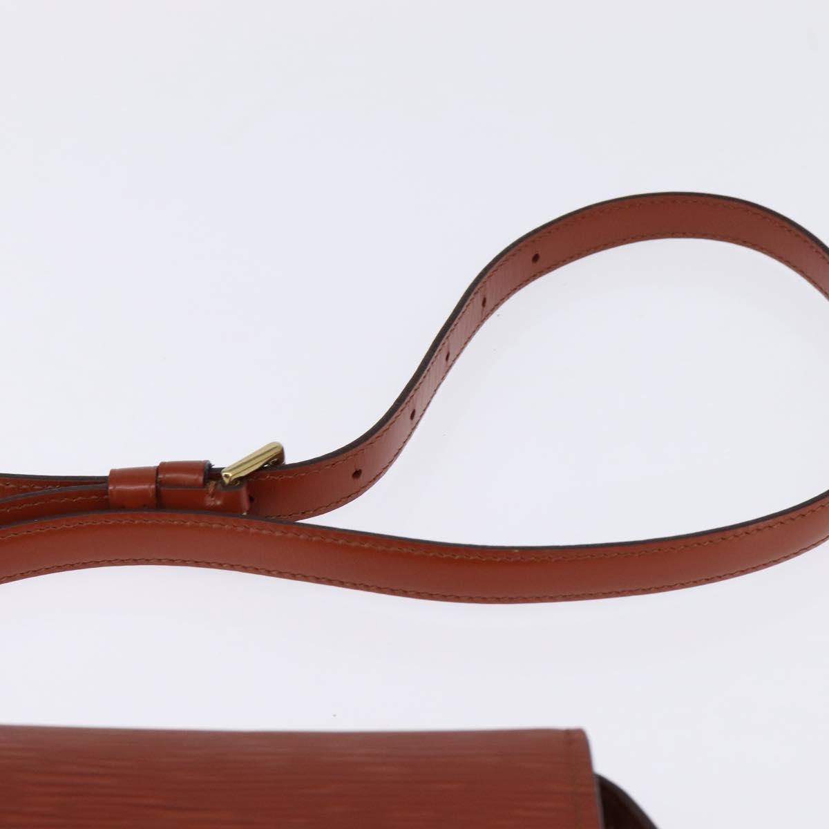 LOUIS VUITTON Epi Saint Cloud PM Shoulder Bag Brown M52213 LV Auth 143321