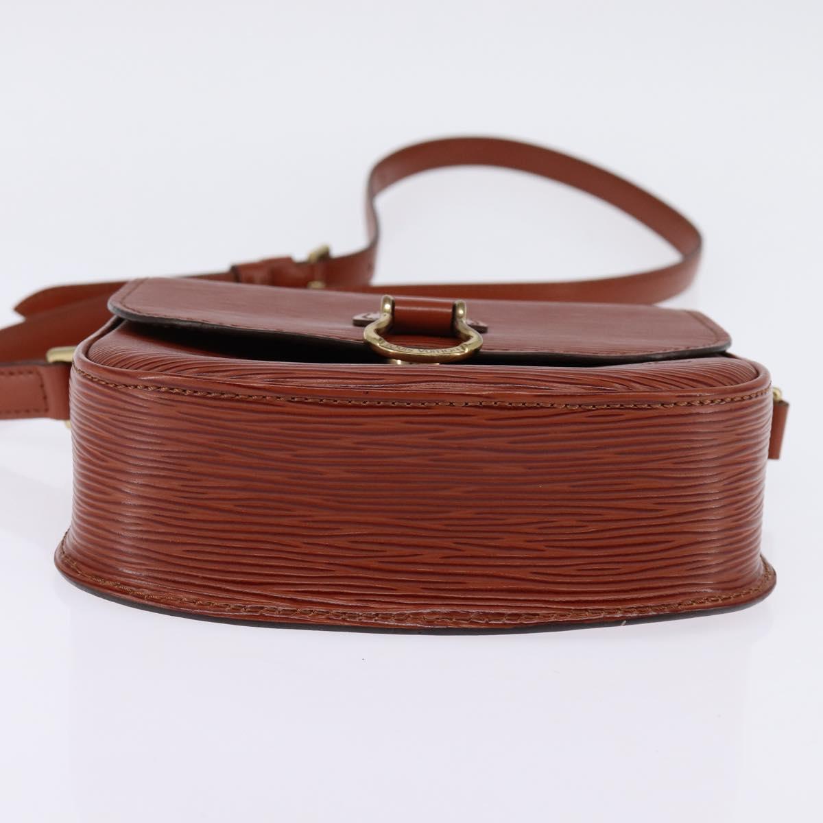 LOUIS VUITTON Epi Saint Cloud PM Shoulder Bag Brown M52213 LV Auth 143321