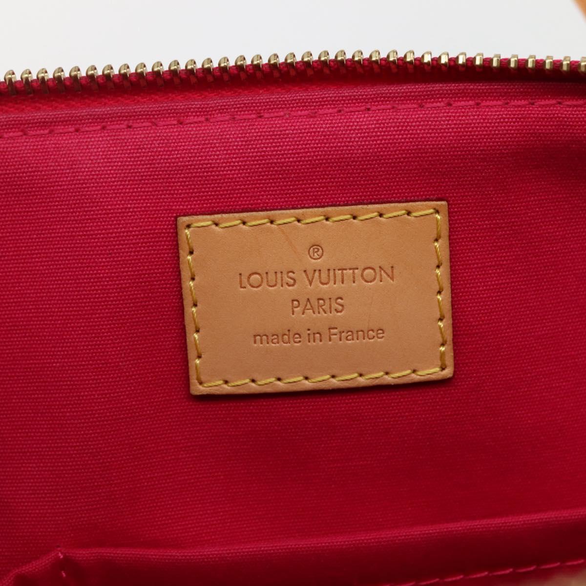 LOUIS VUITTON Monogram Vernis Bellevue PM Hand Bag Rose Pop M93669 Auth 143327