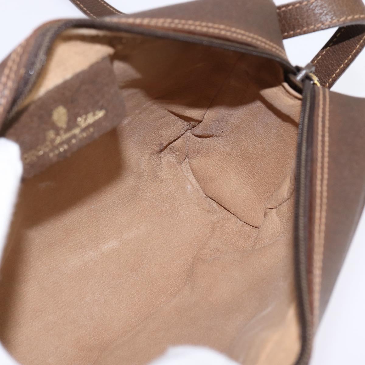 GUCCI GG Supreme Web Sherry Line Bag PVC Beige Gold 56 02 087 Auth 143328