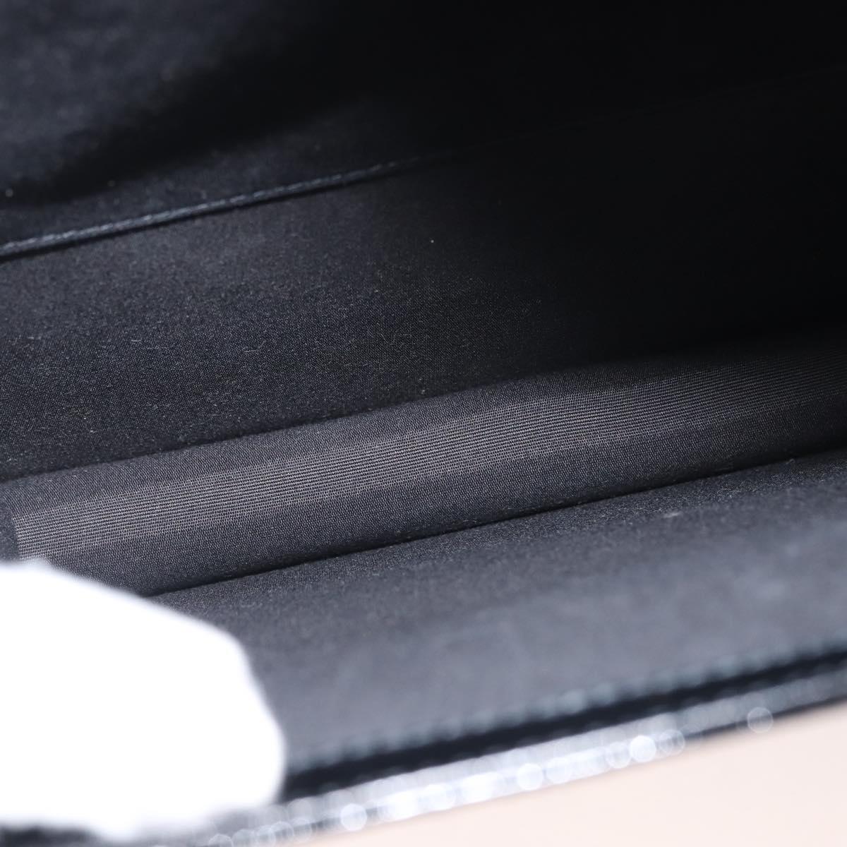 BALLY Shoulder Bag Leather Black Gold Auth 143333