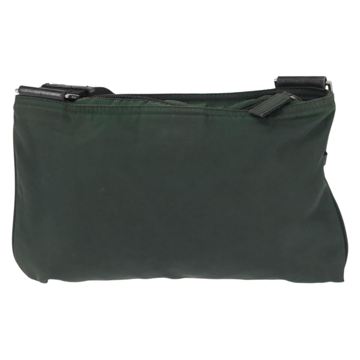 PRADA Shoulder Bag Nylon Khaki Auth 143344