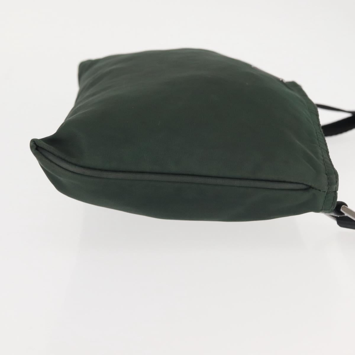 PRADA Shoulder Bag Nylon Khaki Auth 143344