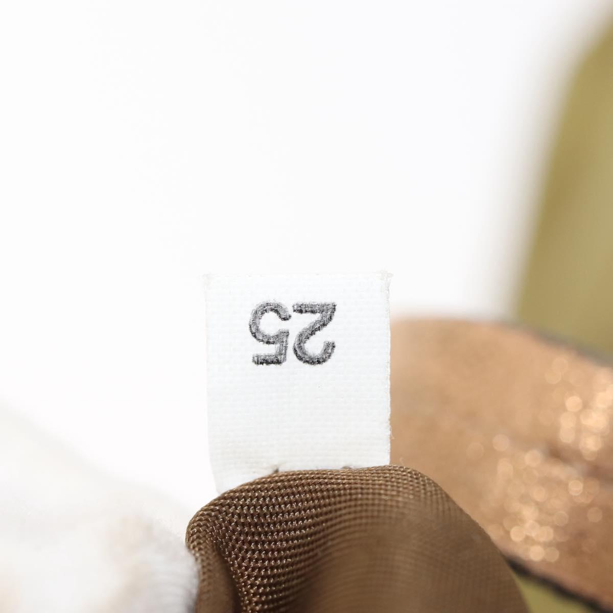 PRADA Tote Bag Nylon Khaki Gold Auth 143347