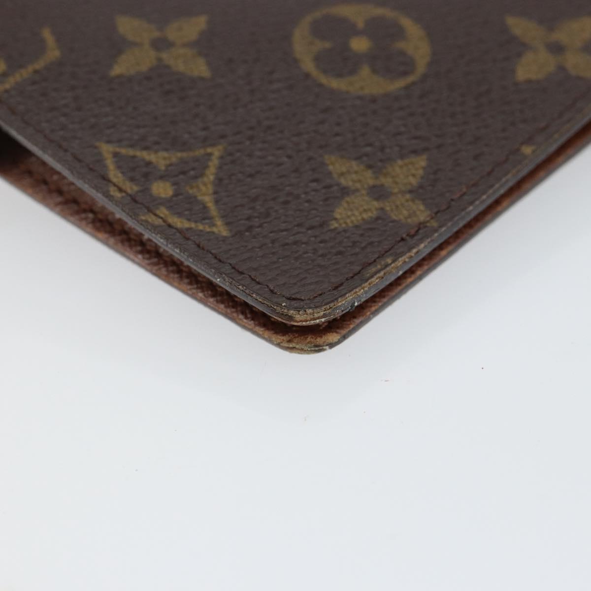 LOUIS VUITTON Monogram Agenda PM Day Planner Cover R20005 LV Auth 143360