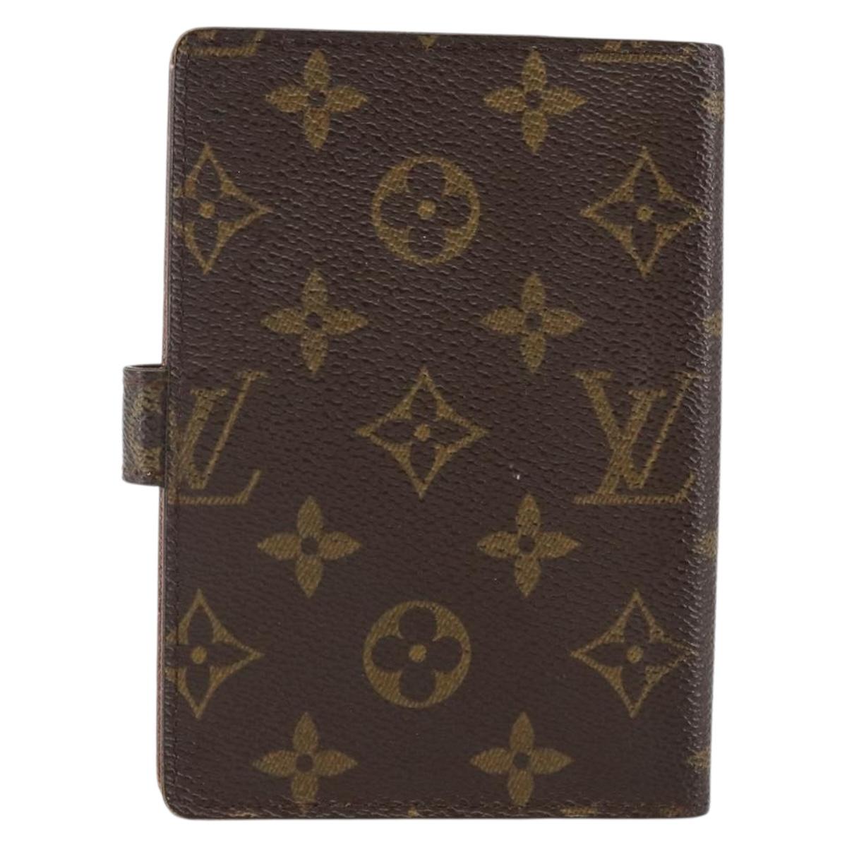 LOUIS VUITTON Monogram Agenda PM Day Planner Cover R20005 LV Auth 143360