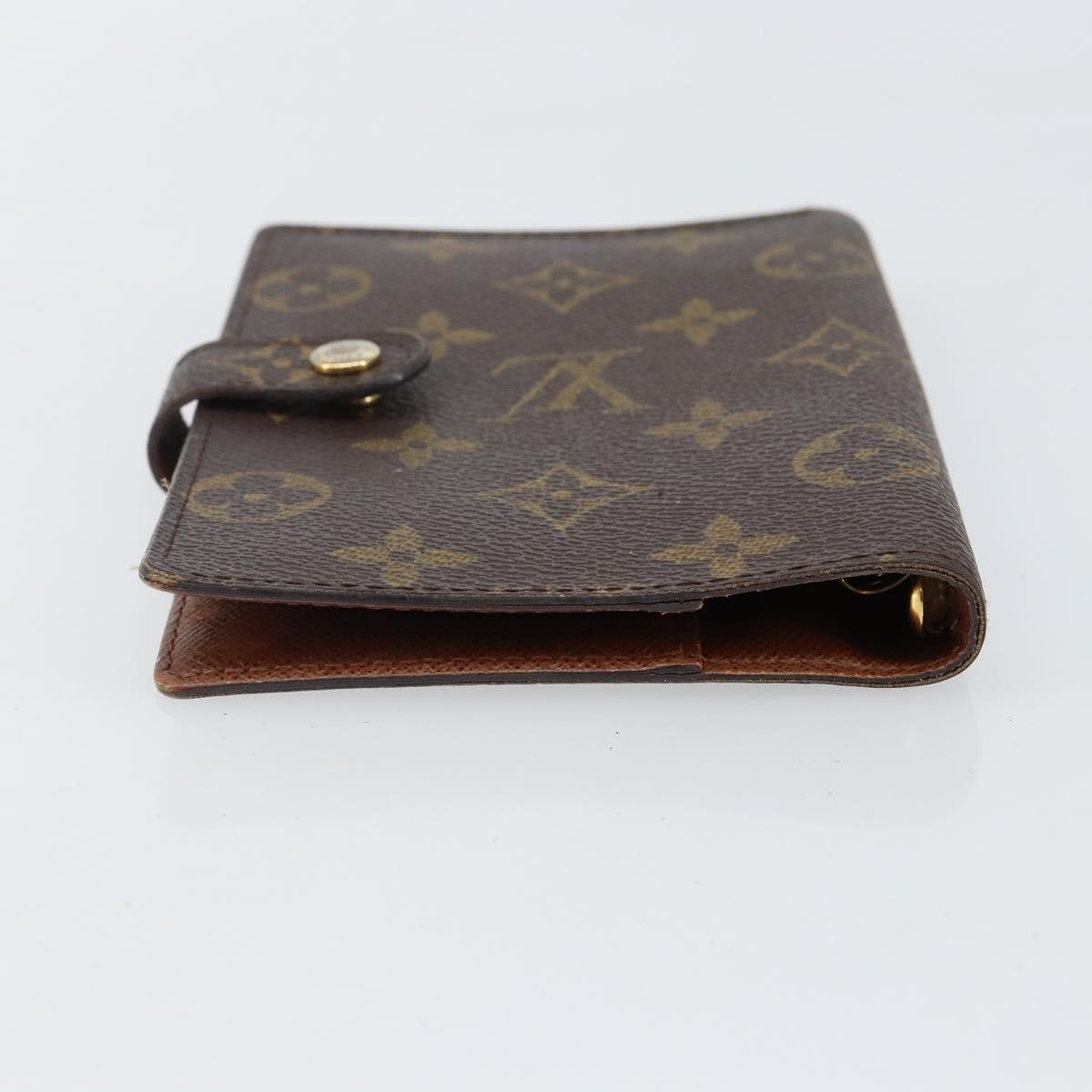 LOUIS VUITTON Monogram Agenda PM Day Planner Cover R20005 LV Auth 143360