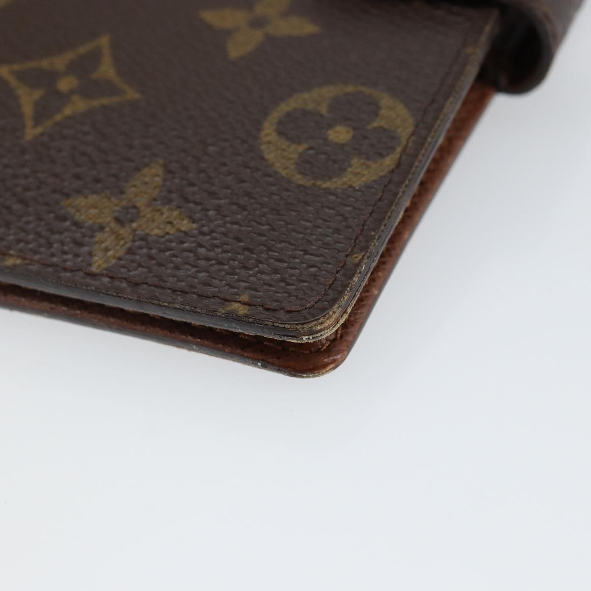 LOUIS VUITTON Monogram Agenda PM Day Planner Cover R20005 LV Auth 143360