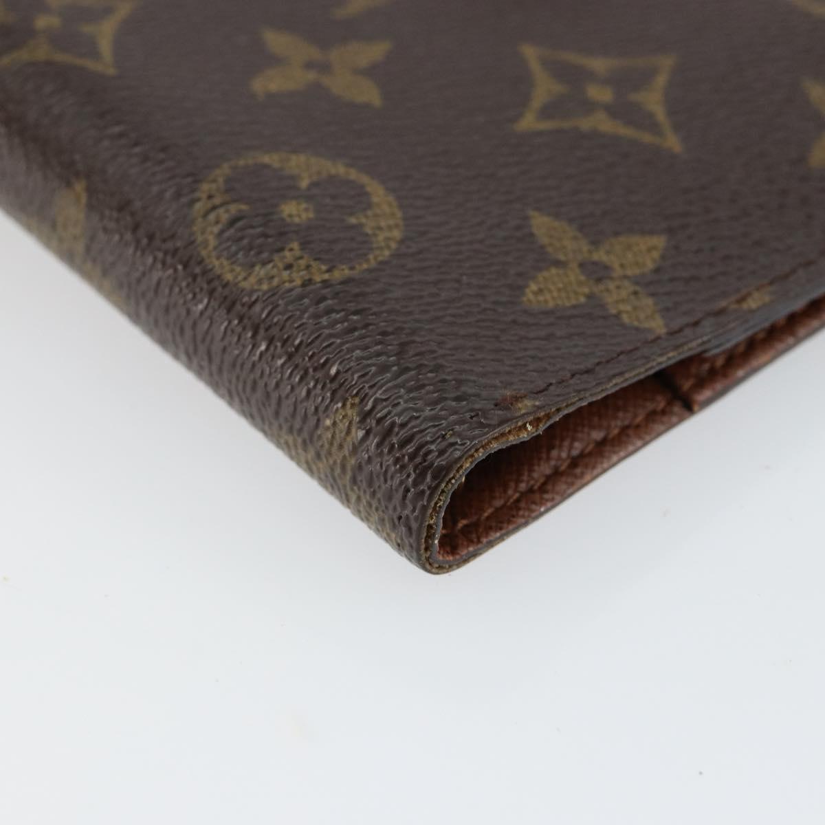 LOUIS VUITTON Monogram Agenda PM Day Planner Cover R20005 LV Auth 143360