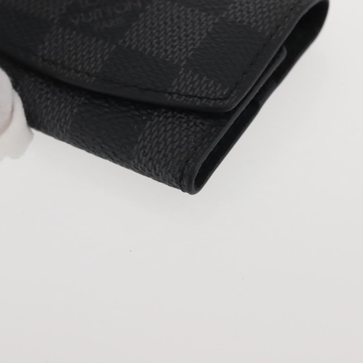 LOUIS VUITTON Damier Graphite Cuff Case LV Auth 143364