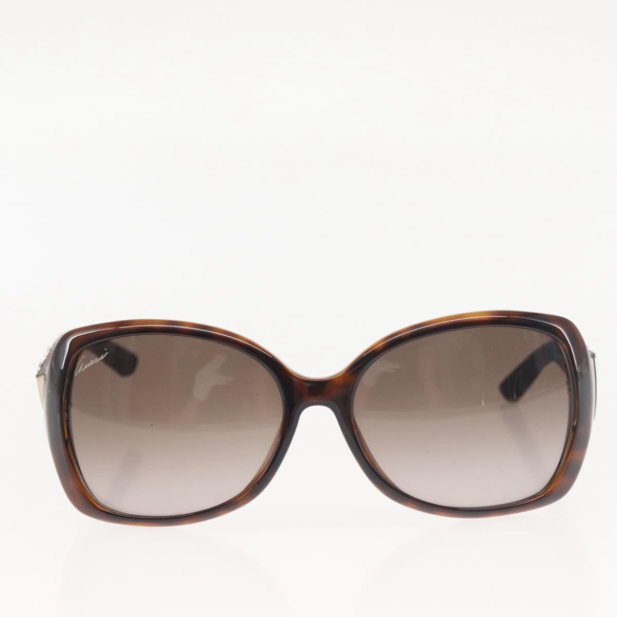 GUCCI Sunglasses plastic Brown Auth 143371