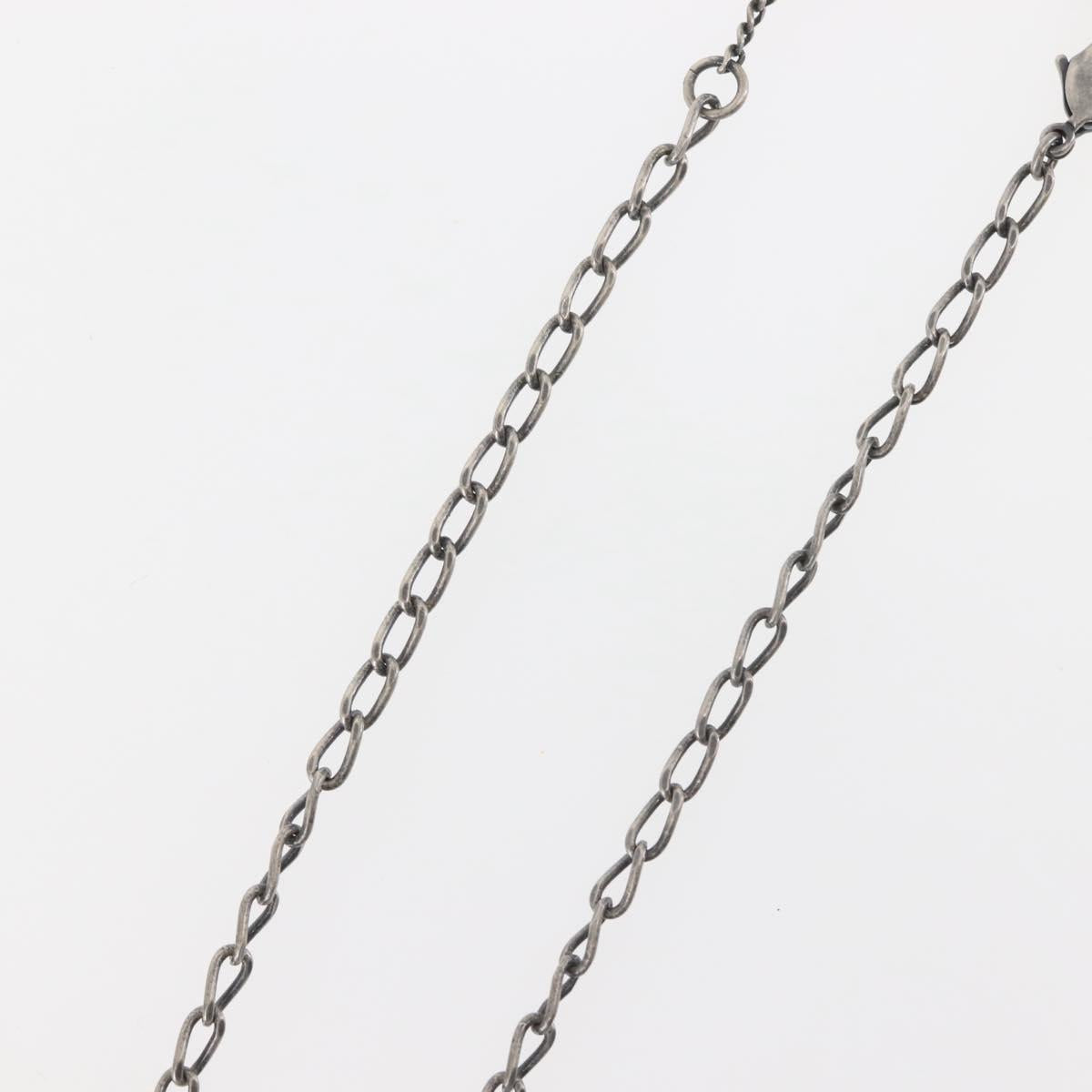 Christian Dior Necklace metal Silver Auth 143373