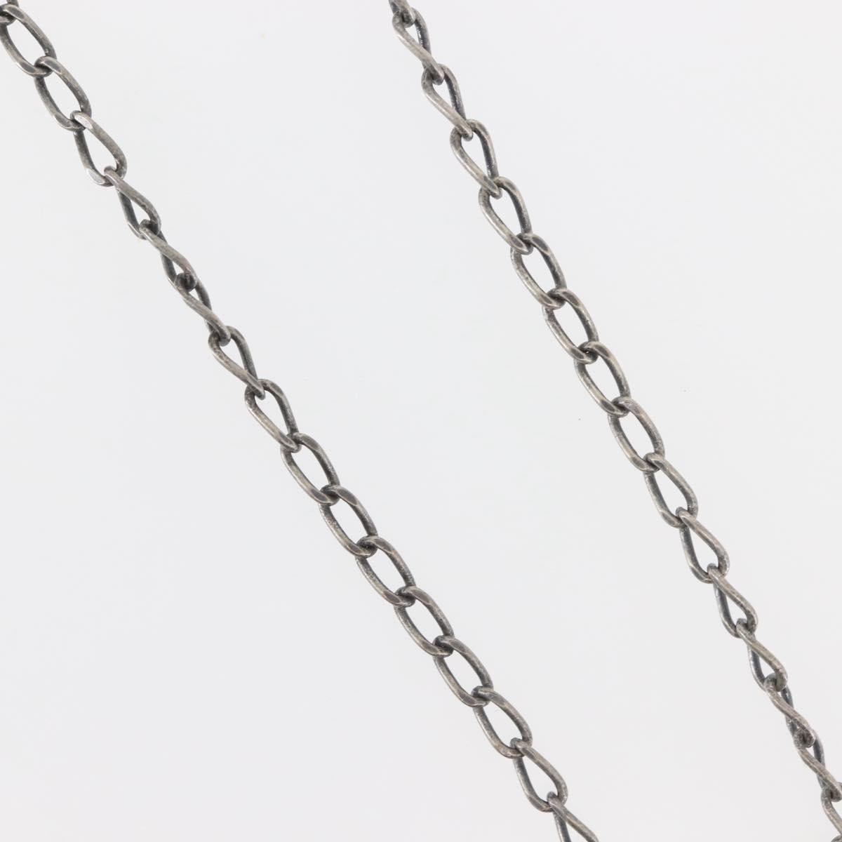 Christian Dior Necklace metal Silver Auth 143373