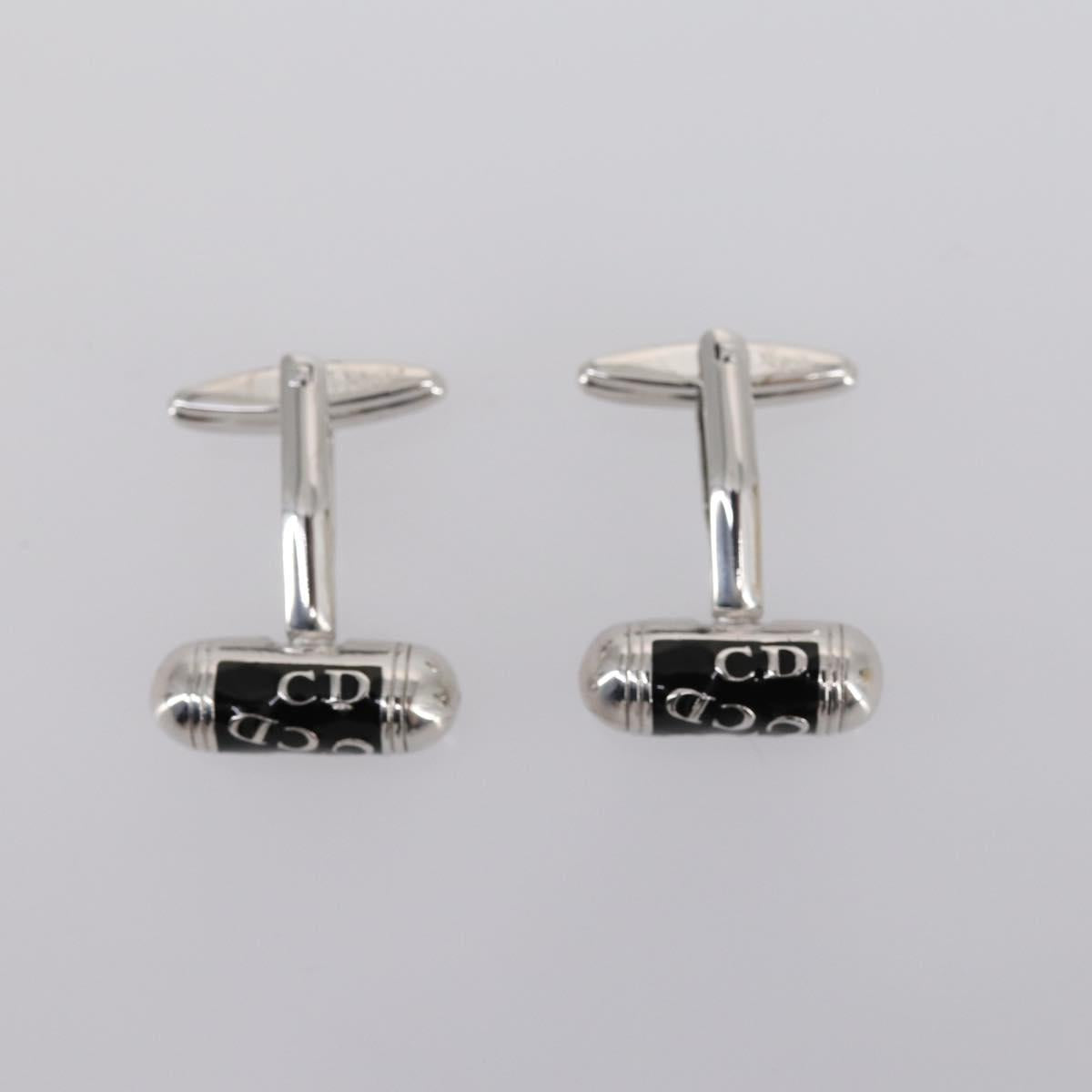 Christian Dior Cuffs metal 3Set Silver Gold Auth 143380