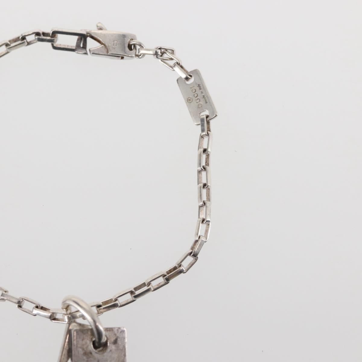 GUCCI Necklace Bracelet metal 2Set Silver Auth 143382