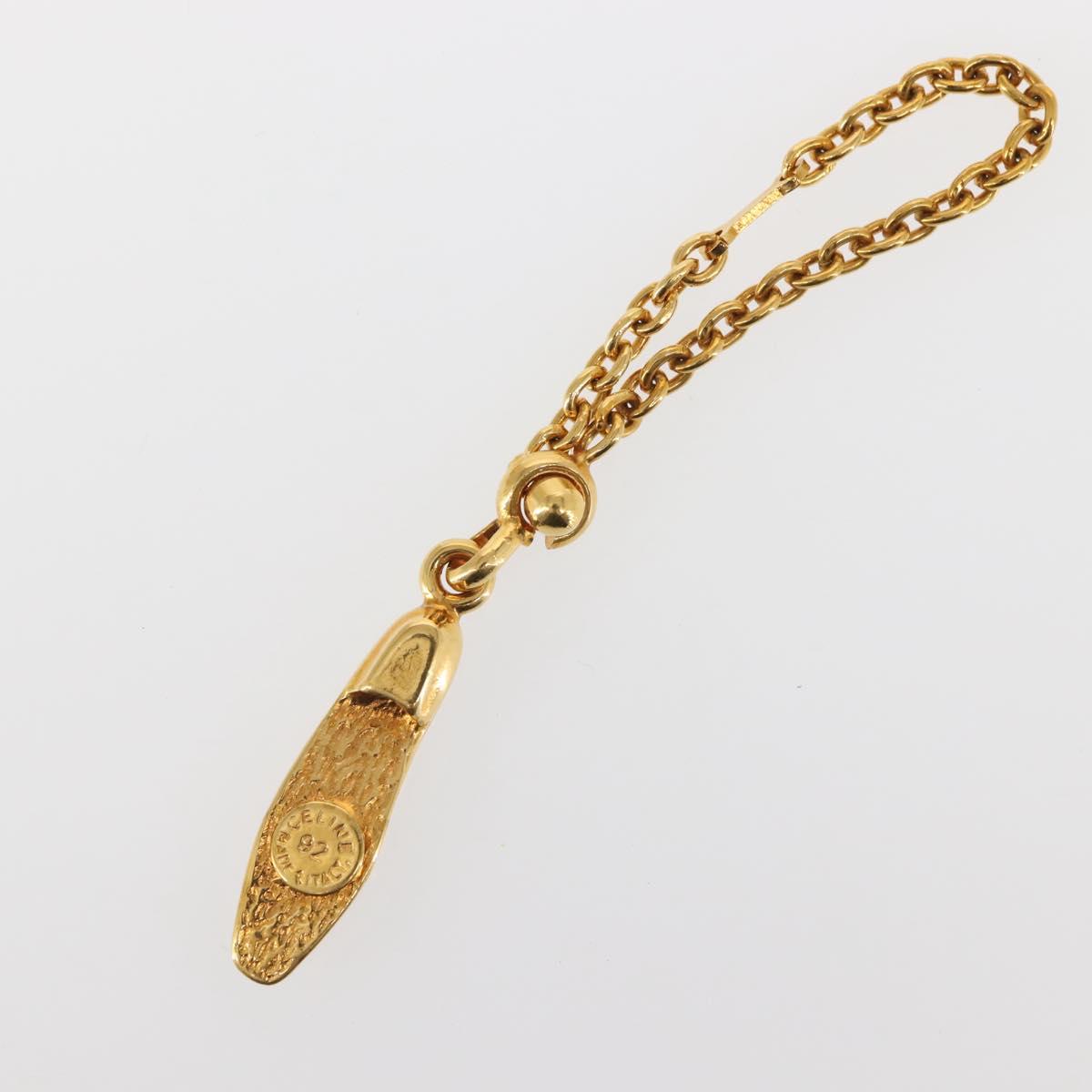 CELINE Accessory Case metal 2Set Gold Auth 143383