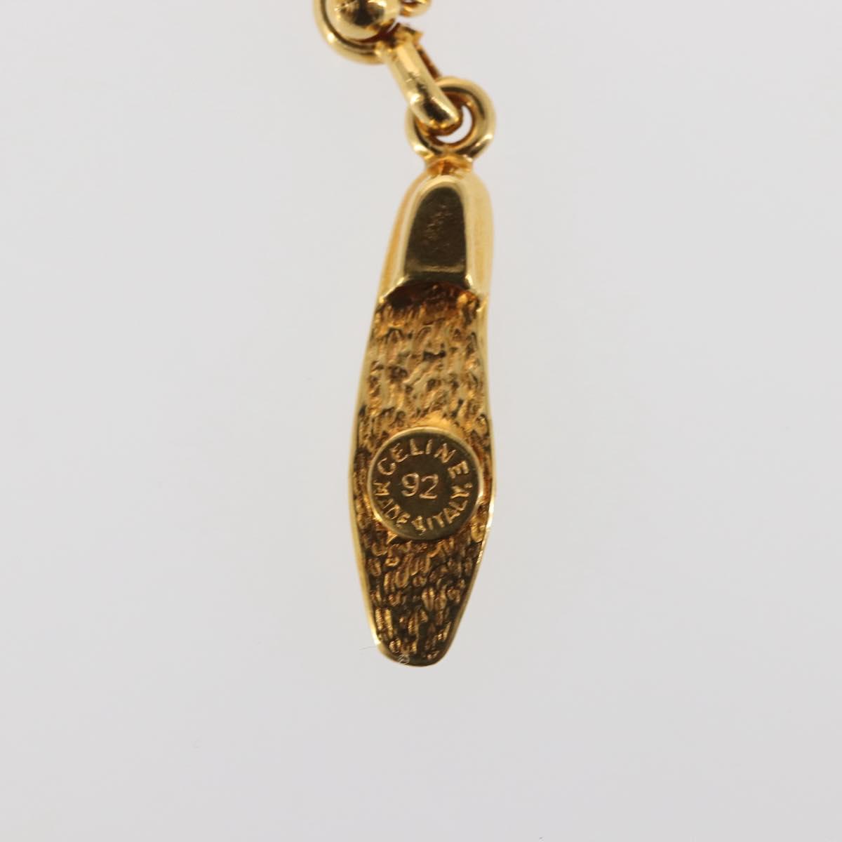 CELINE Accessory Case metal 2Set Gold Auth 143383