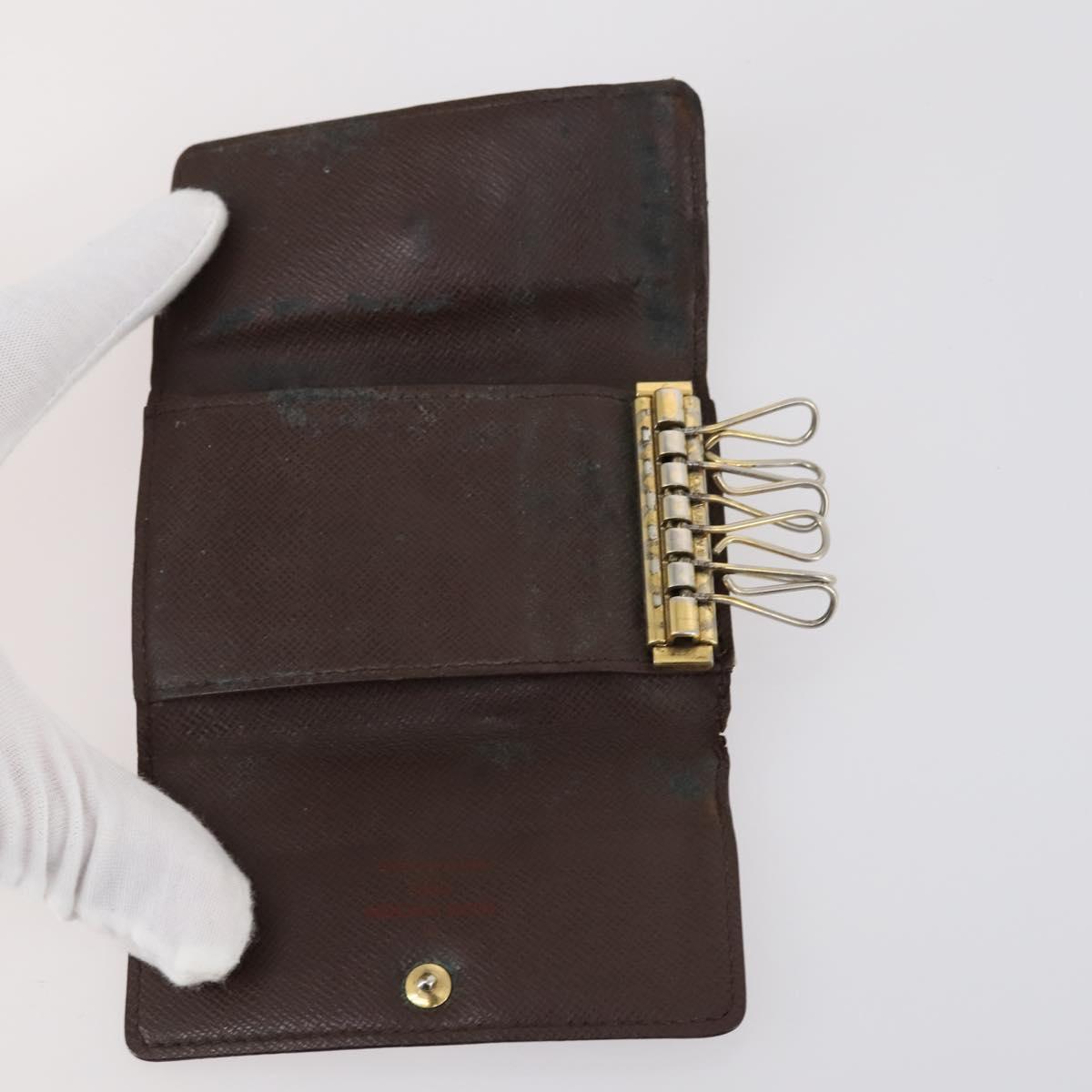 LOUIS VUITTON Damier Ebene Multicles Key Case 6Set LV Auth 143389