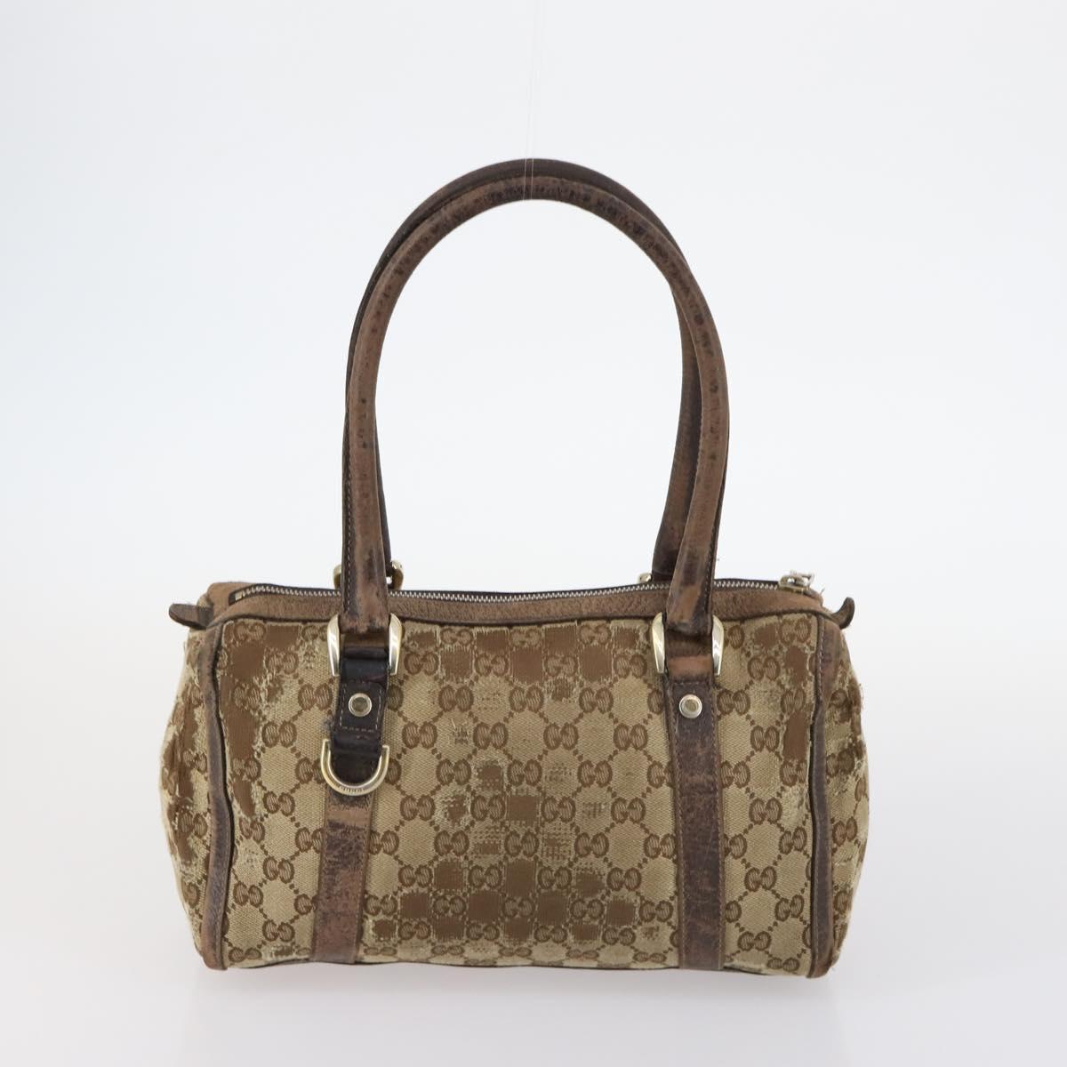 GUCCI GG Canvas GG Supreme Shoulder Bag PVC 4Set Beige Black Auth 143398