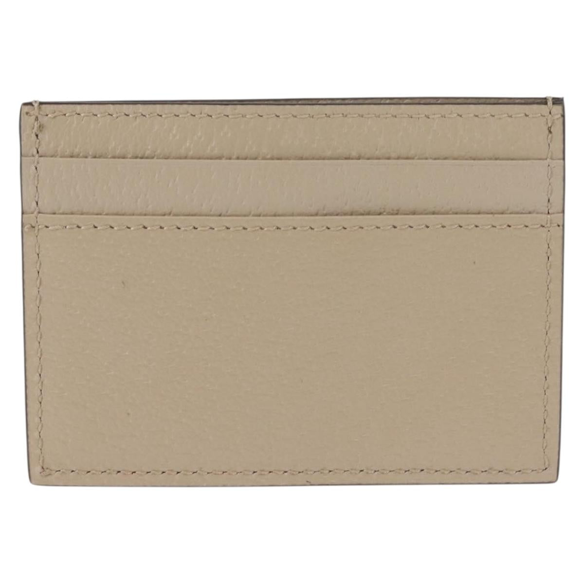 GUCCI Horsebit Card Case & Playing Cards Set Silver 700469 Auth 143399