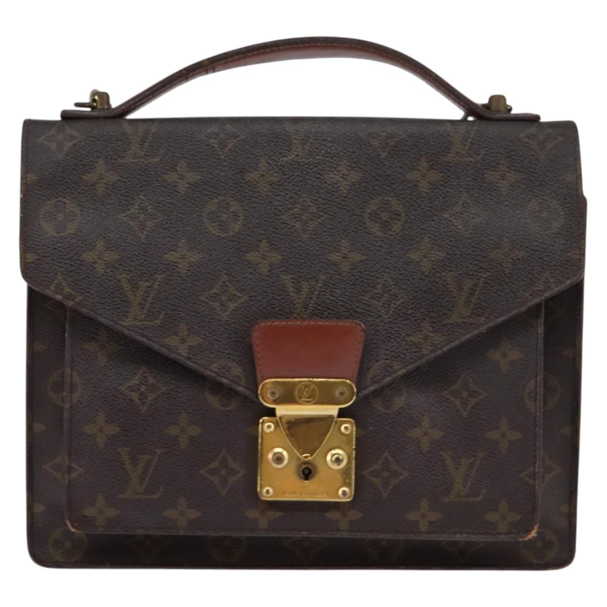 LOUIS VUITTON Monogram Monceau 28 Hand Bag M51185 LV Auth 143458