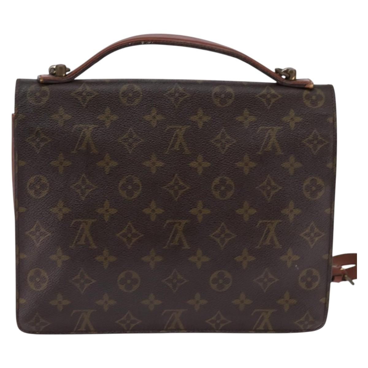 LOUIS VUITTON Monogram Monceau 28 Hand Bag M51185 LV Auth 143458