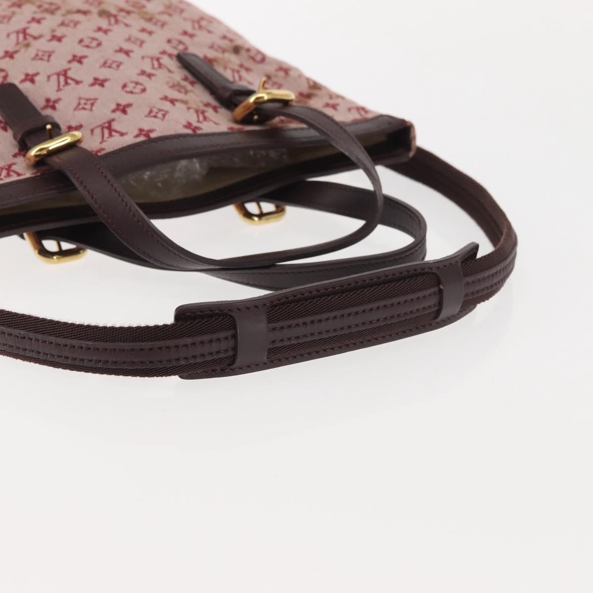 LOUIS VUITTON Monogram Mini Françoise Bag 2way Red Cherry M92210 LV Auth 143461