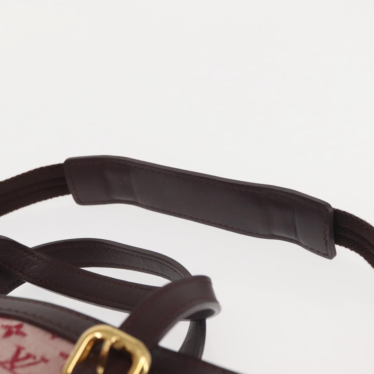 LOUIS VUITTON Monogram Mini Françoise Bag 2way Red Cherry M92210 LV Auth 143461