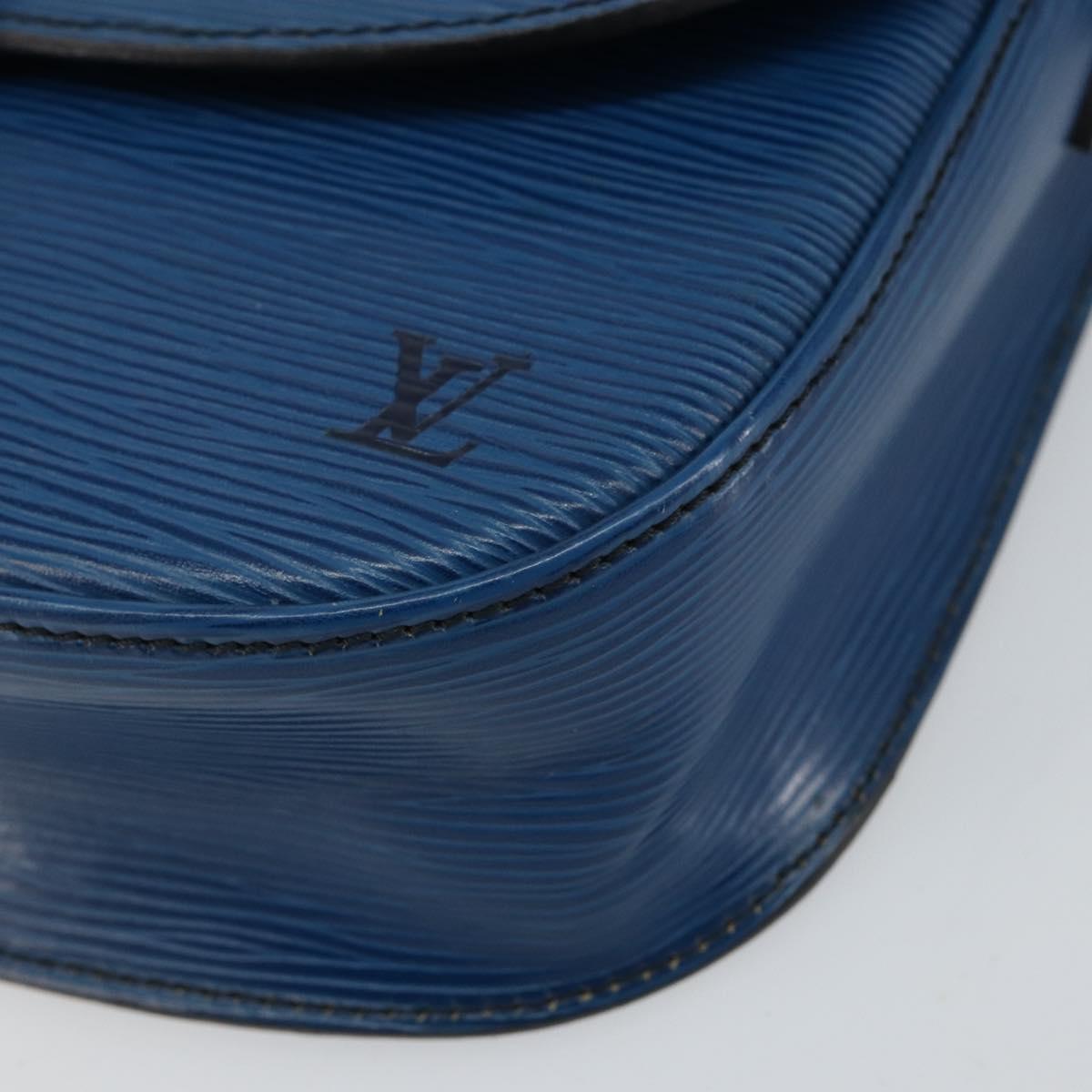 LOUIS VUITTON Epi Saint Cloud GM Shoulder Bag Toledo Blue M52195 LV Auth 143462
