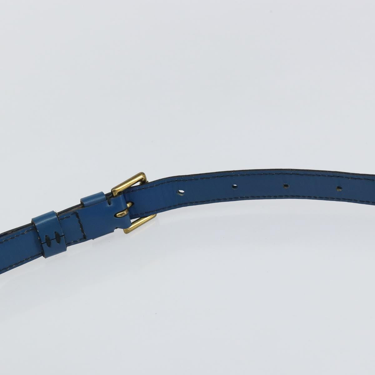 LOUIS VUITTON Epi Saint Cloud GM Shoulder Bag Toledo Blue M52195 LV Auth 143462