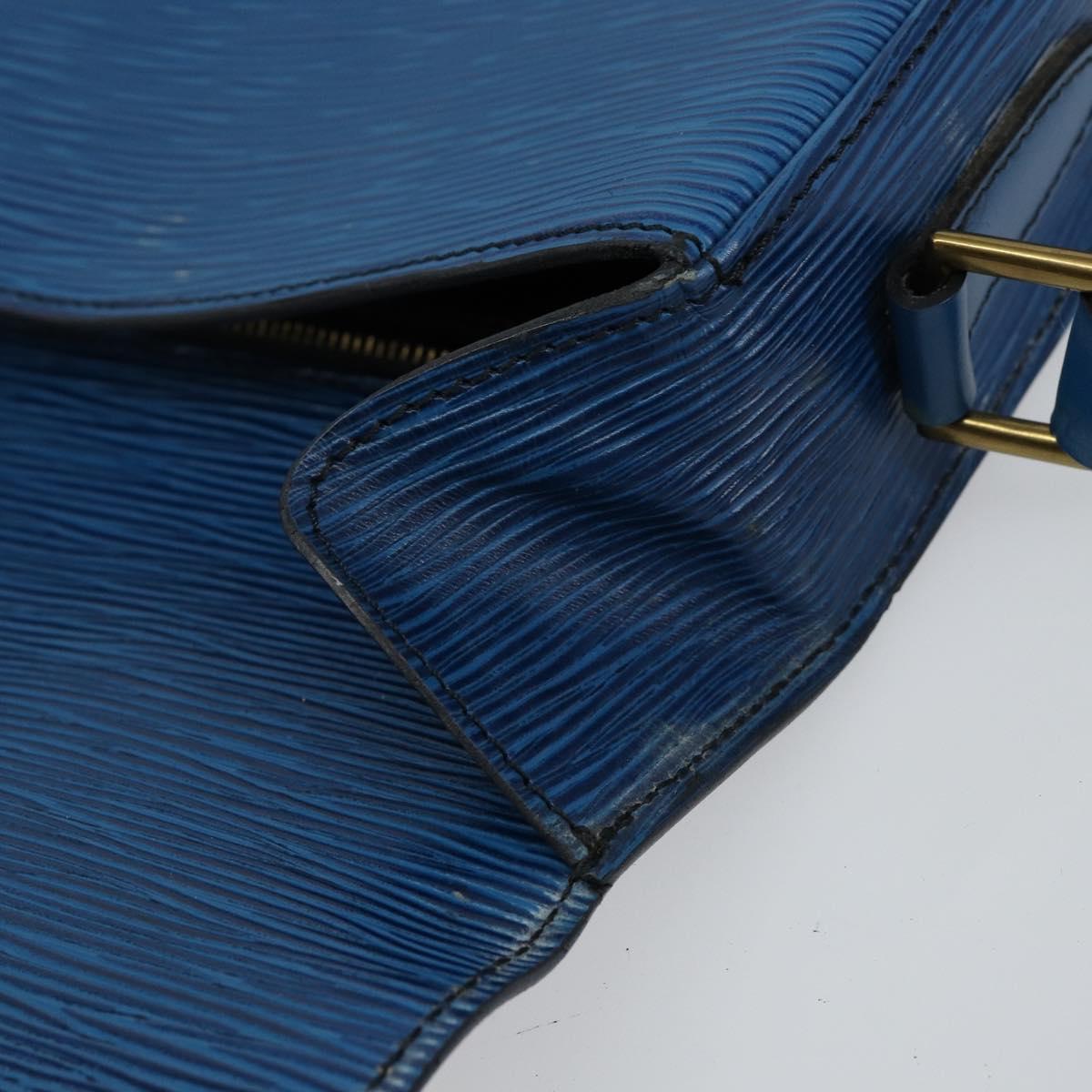 LOUIS VUITTON Epi Saint Cloud GM Shoulder Bag Toledo Blue M52195 LV Auth 143463