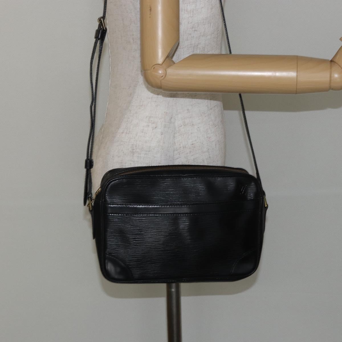 LOUIS VUITTON Epi Trocadero 23 Shoulder Bag Black M52302 LV Auth 143464