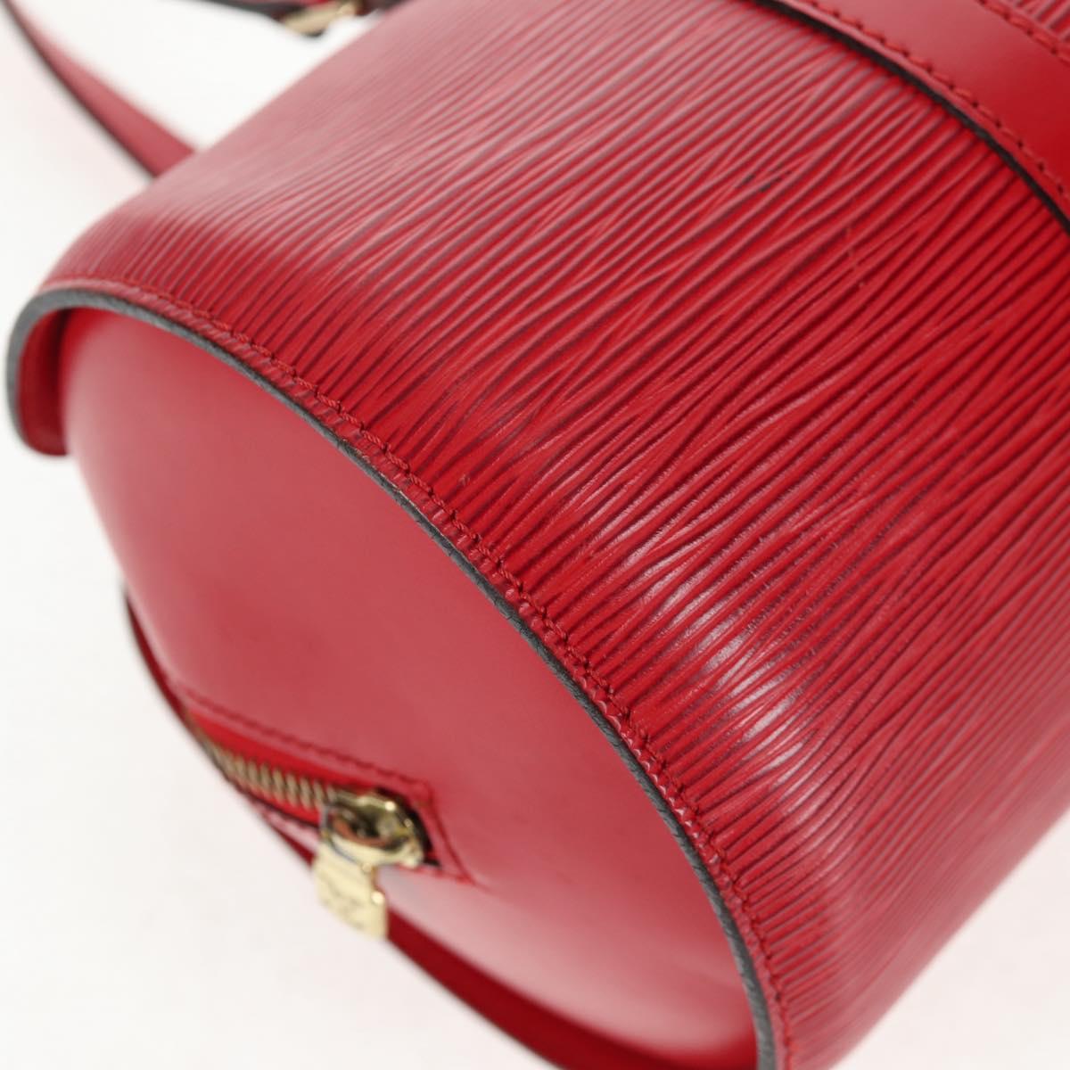 LOUIS VUITTON Epi Soufflot Hand Bag Red M52227 LV Auth 143466V
