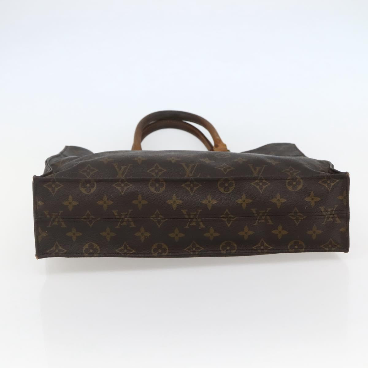 LOUIS VUITTON Monogram Sac Plat Hand Bag M51140 LV Auth 143478