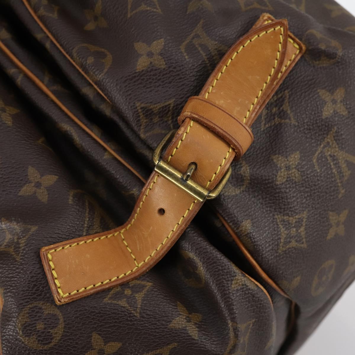 LOUIS VUITTON Monogram Saumur 43 Shoulder Bag M42252 LV Auth 143480