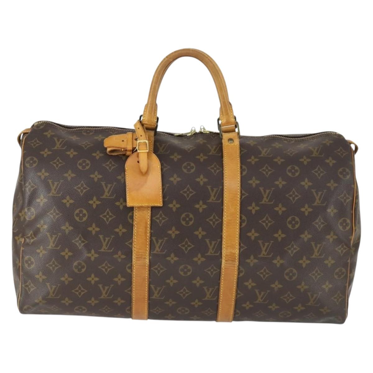 LOUIS VUITTON Monogram Keepall 50 Boston Bag M41426 LV Auth 143481