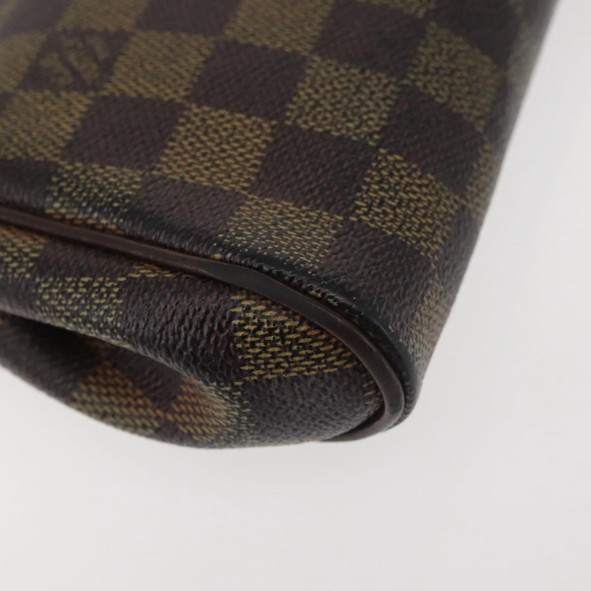 LOUIS VUITTON Damier Ebene Eva Shoulder Bag 2way N55213 LV Auth 143483