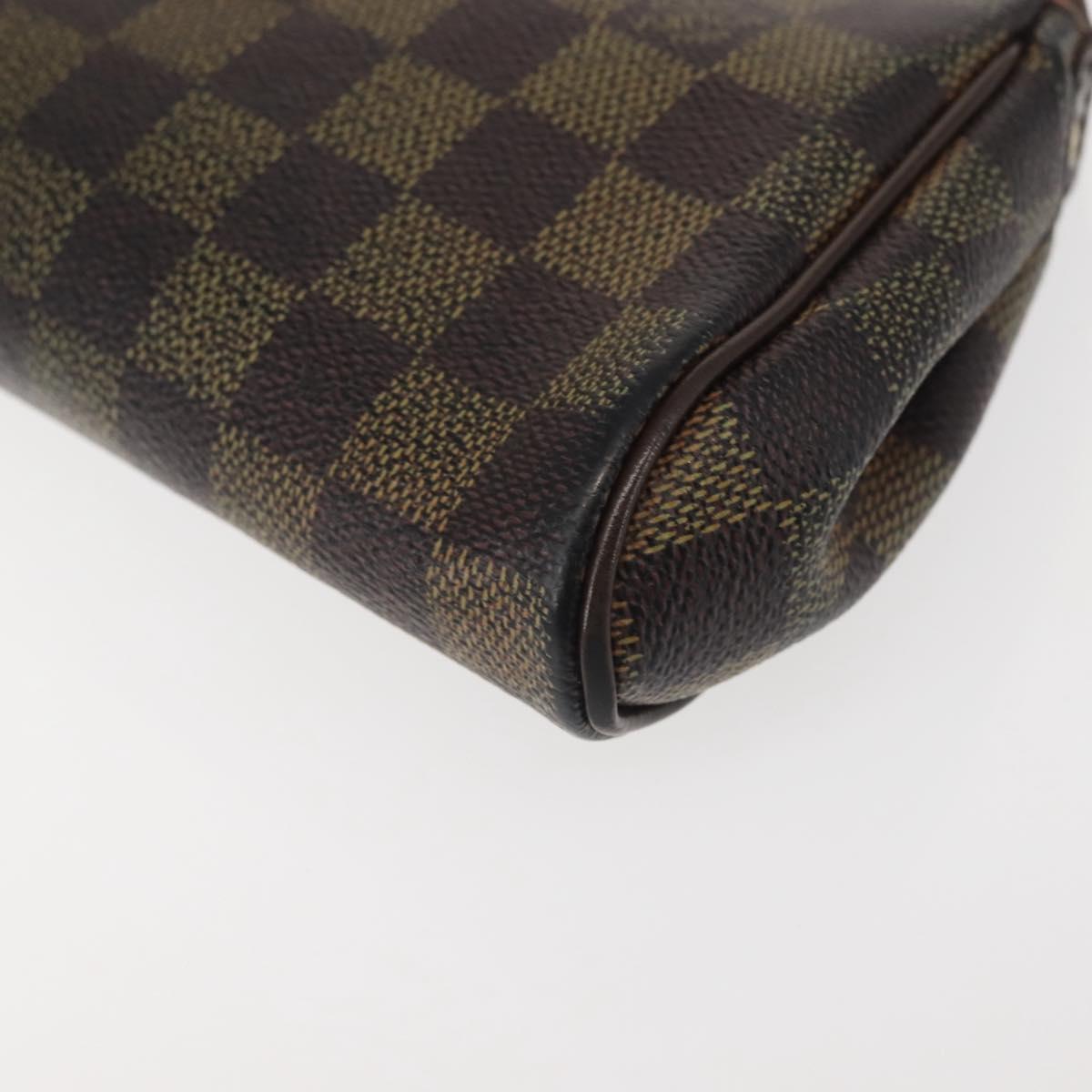 LOUIS VUITTON Damier Ebene Eva Shoulder Bag 2way N55213 LV Auth 143483