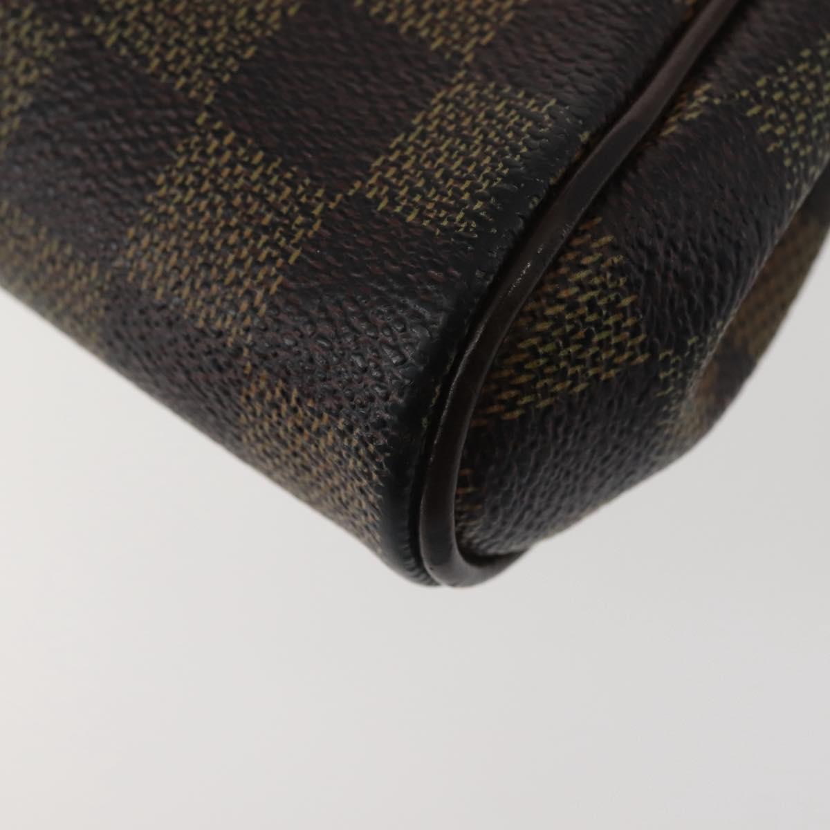 LOUIS VUITTON Damier Ebene Eva Shoulder Bag 2way N55213 LV Auth 143483