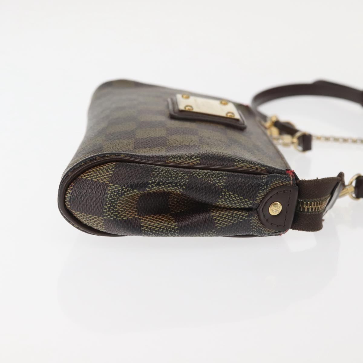 LOUIS VUITTON Damier Ebene Eva Shoulder Bag 2way N55213 LV Auth 143483