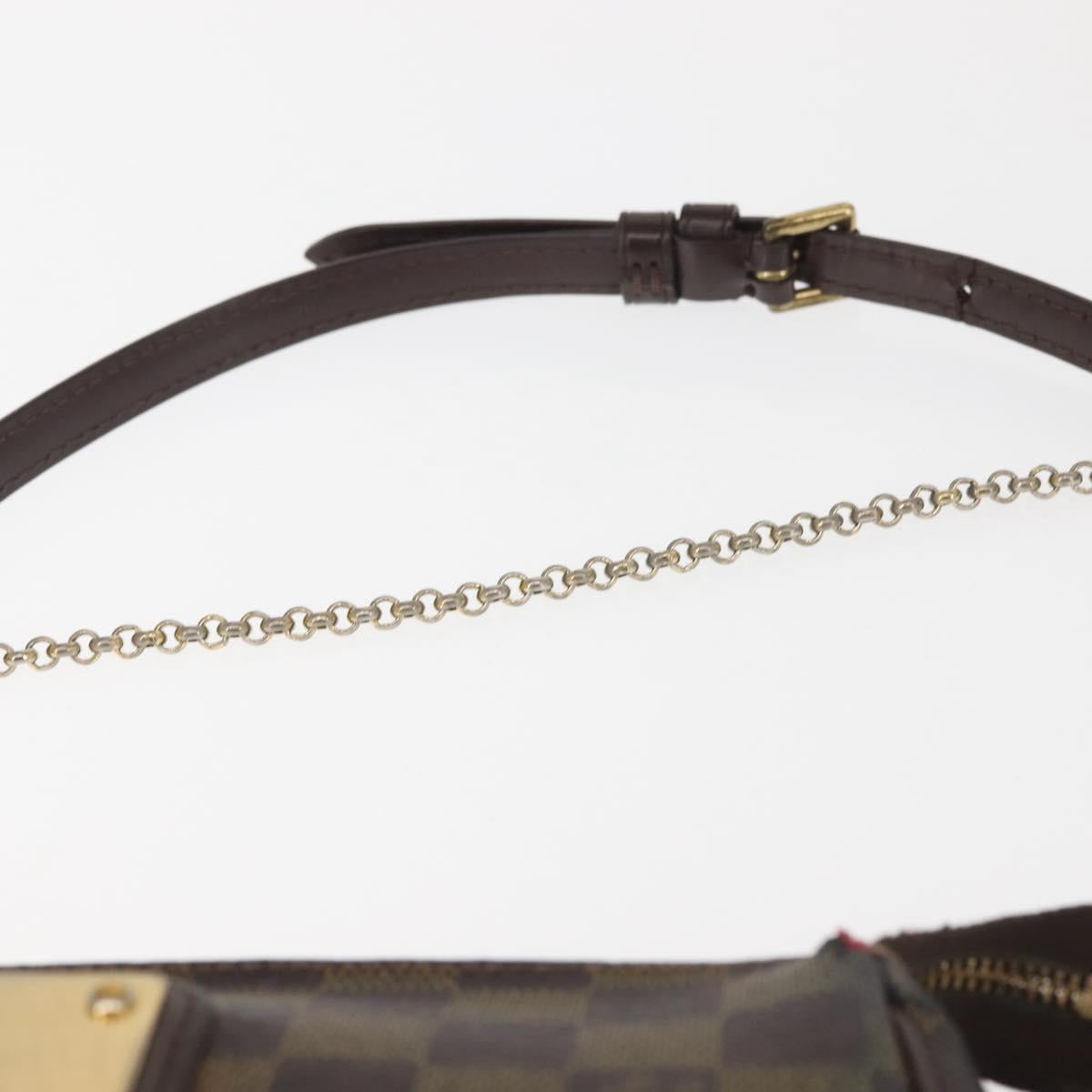 LOUIS VUITTON Damier Ebene Eva Shoulder Bag 2way N55213 LV Auth 143483