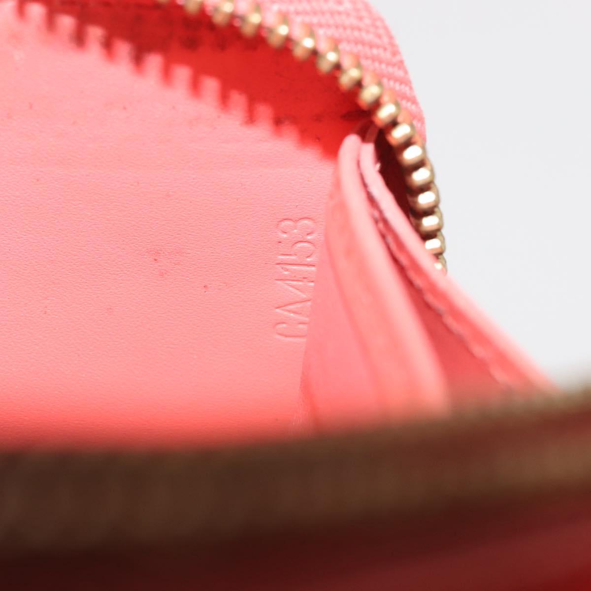 LOUIS VUITTON Sweet Monogram Zippy Wallet Long Wallet Orange M90124 Auth 143485