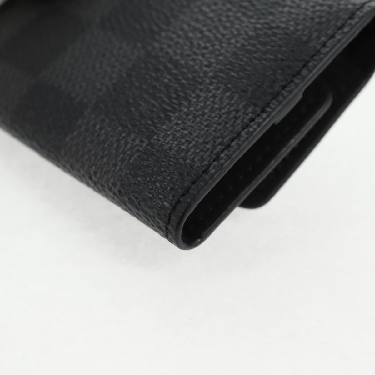 LOUIS VUITTON Damier Graphite Cuff Case Cufflinks M66948 LV Auth 143486V