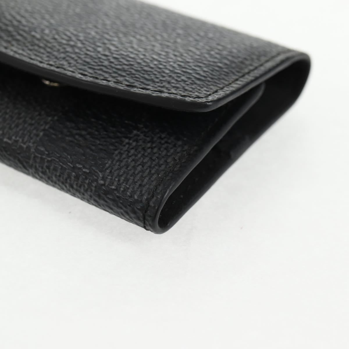 LOUIS VUITTON Damier Graphite Cuff Case Cufflinks M66948 LV Auth 143486V