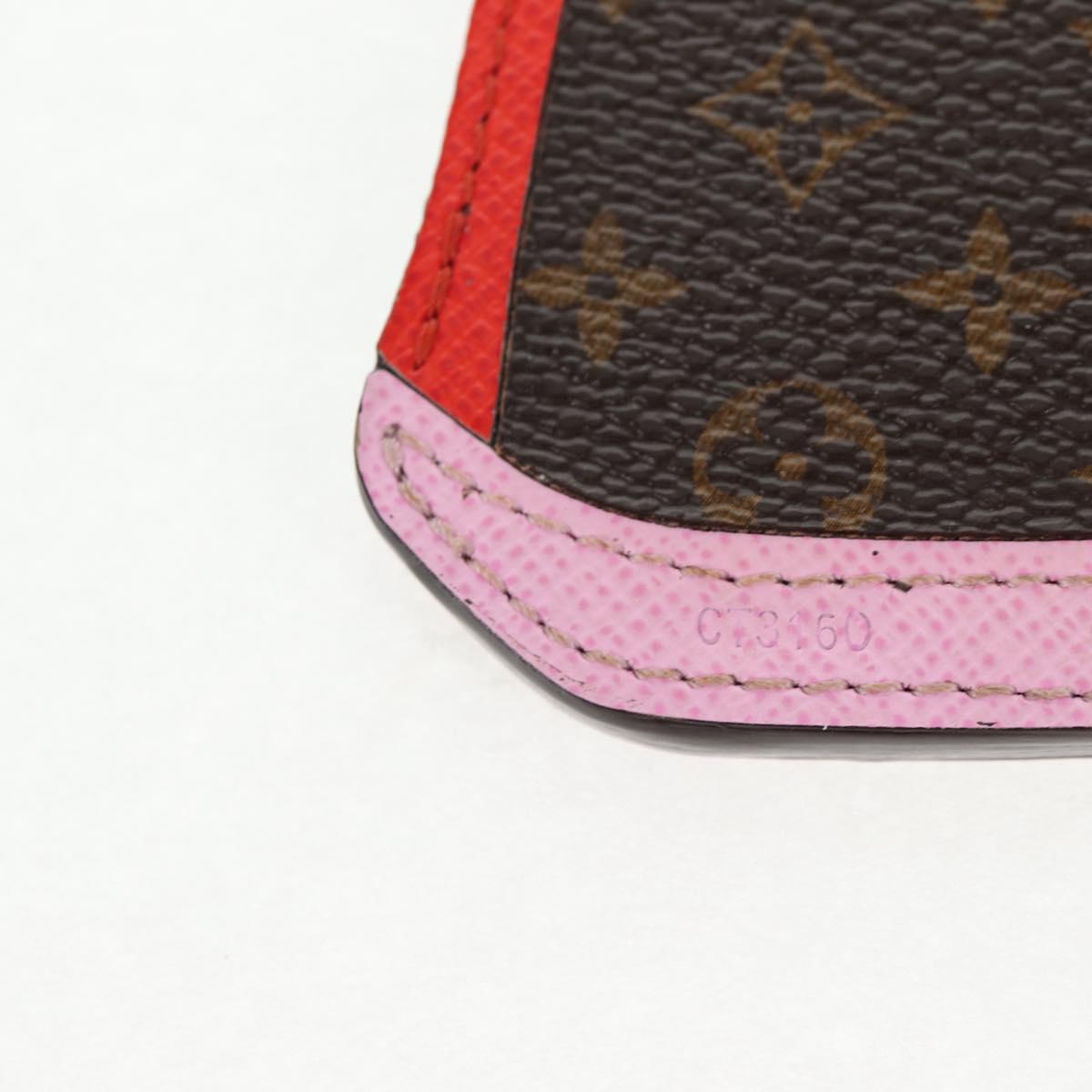 LOUIS VUITTON Monogram Pochette Cles BB Alma Key Ring M66181 LV Auth 143487V