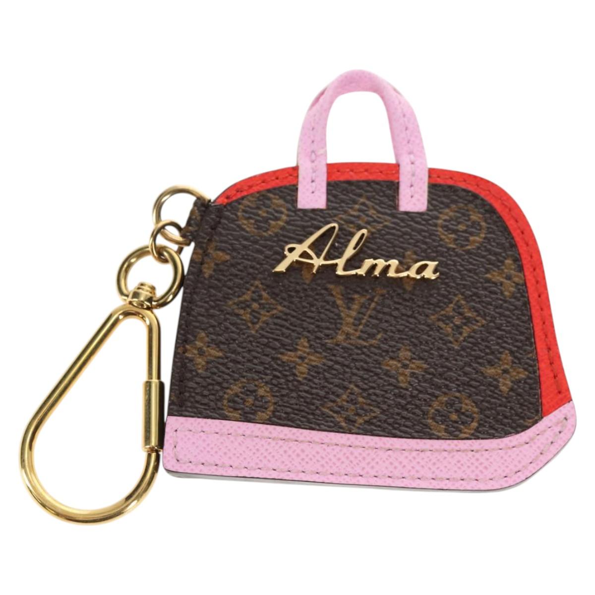 LOUIS VUITTON Monogram Pochette Cles BB Alma Key Ring M66181 LV Auth 143487V